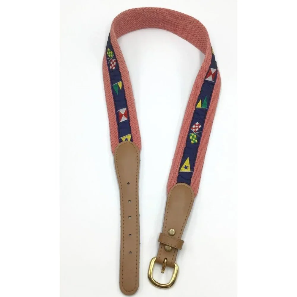 Nautical Flag Youth Woven Belt 32